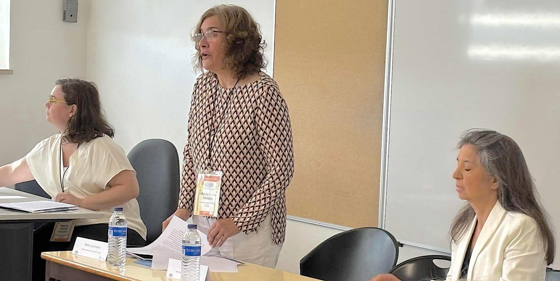 From left: Marie-Astrid Charlier, Maria Luı́sa Malato, Maria Sayegh